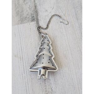 Silver Pine Tree Christmas Xmas ornament decor
